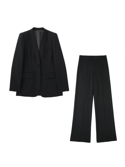 2022 Chic Fashion Black Women Blazer Vintage Jachetă cu mânecă lungă Jachetă cu nasturi Ocazional dama îmbrăcăminte exterioară Topuri elegante