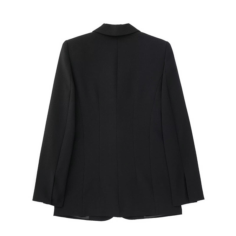 2022 Chic Fashion Black Women Blazer Vintage Jachetă cu mânecă lungă Jachetă cu nasturi Ocazional dama îmbrăcăminte exterioară Topuri elegante