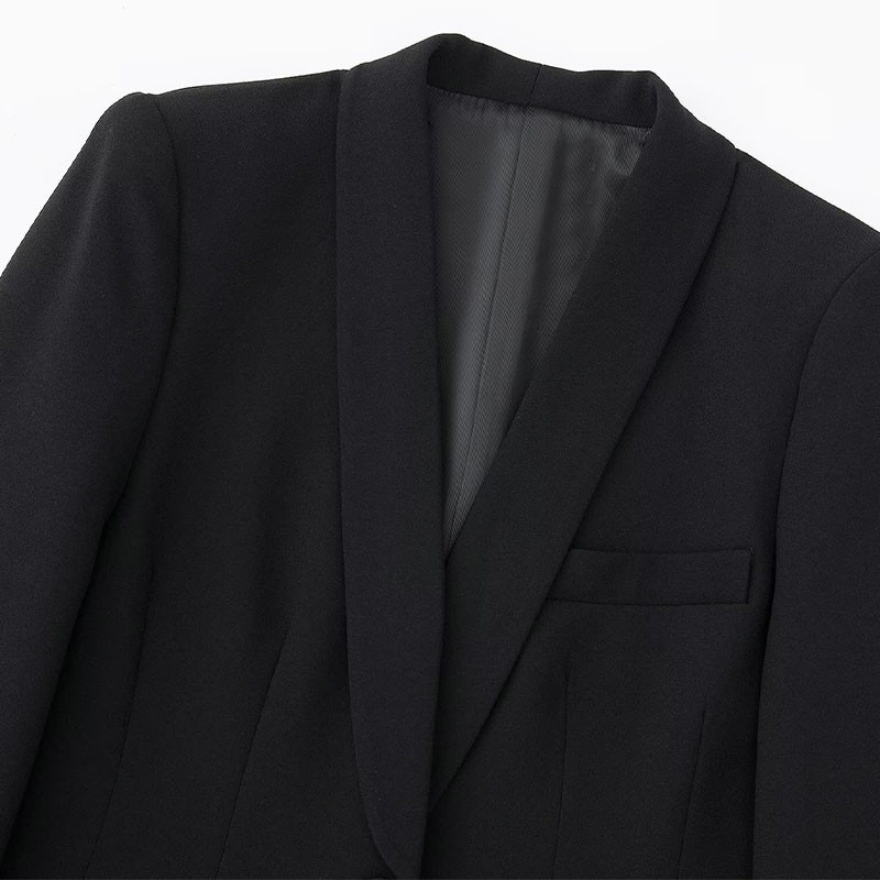 2022 Chic Fashion Black Women Blazer Vintage Jachetă cu mânecă lungă Jachetă cu nasturi Ocazional dama îmbrăcăminte exterioară Topuri elegante
