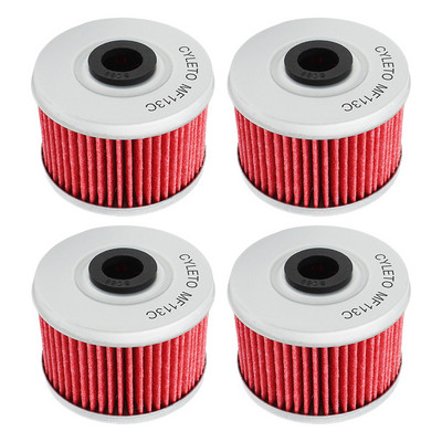 Filtru de ulei de motocicletă 1/2/4 buc pentru Honda Fourtrax Rancher TRX 200 250 300 350 400 420 Foreman TRX 450 500 TRX400 TRX400EX
