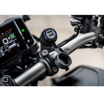 Πρίζα USB DC μοτοσυκλέτας για Yamaha MT-07 MT-09 SP Tracer FZ-09 FZ-07 Tracer XSR 700 900 12V DV Outlet Converter Kit USB Adapter