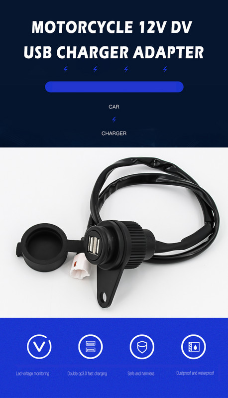 Priză USB DC pentru motocicletă pentru Yamaha MT-07 MT-09 SP Tracer FZ-09 FZ-07 Tracer XSR 700 900 12V DV Kit convertor Adaptor USB