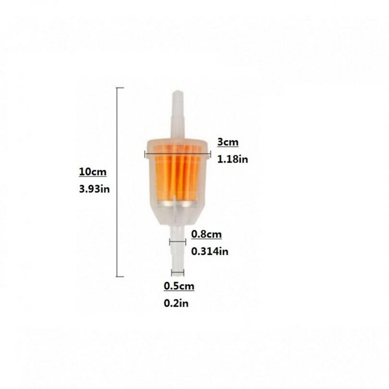 Motocicletă Bicicletă Motor mic 6-8mm Kit filtru benzină benzină cu clemă țeavă furtun motocicletă murdărie linie ulei gaz