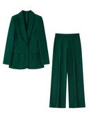 KLKXMYT TRAF Set costume blazer dama femeie 2 piese 2023 nou costum blazer birou elegant set pantaloni femei tinute dama