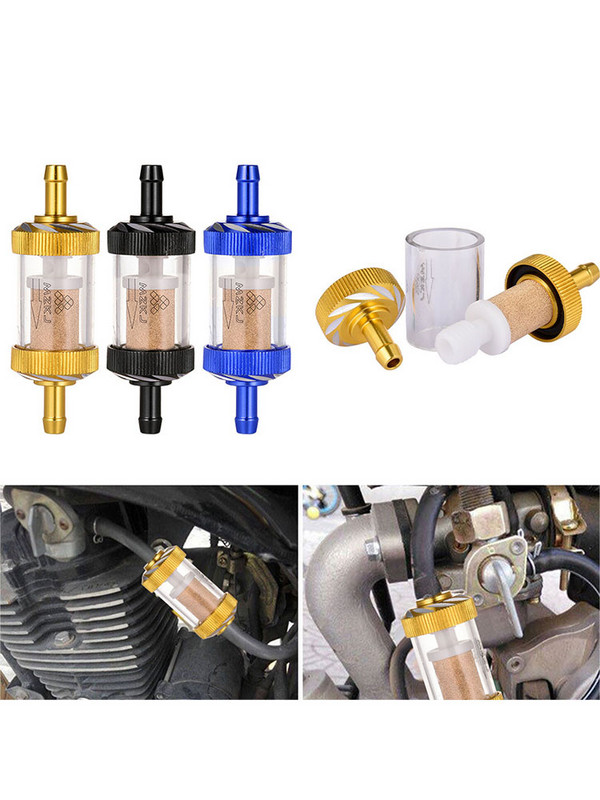 Filtru universal de benzină de înlocuire pentru motocicletă Filtru de ulei de combustibil Separator de benzină Accesorii de modificare pentru motociclete