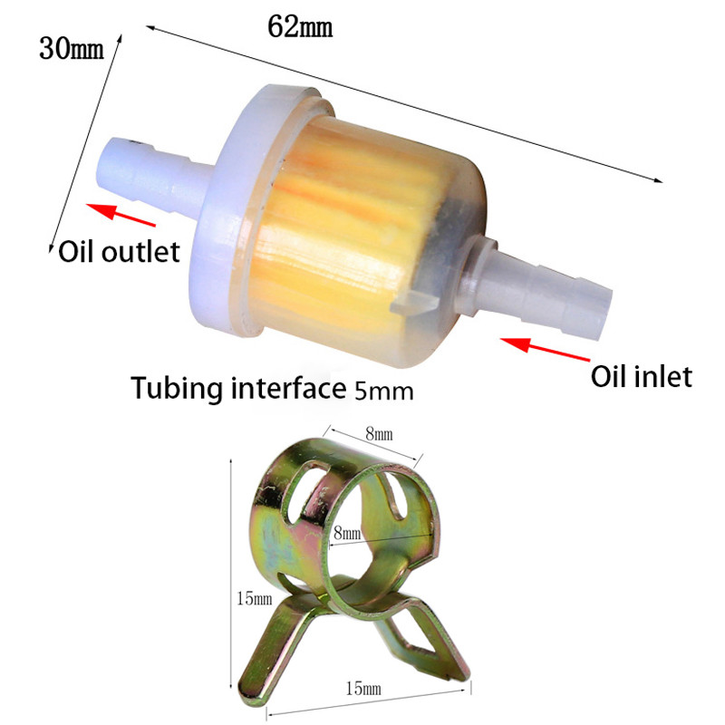 Filtrai automobiliams benzinas kuro filtras motociklai motorolerio žarna mopedas auto alyvos traukiklis dalys Benelli Trk 502x keturratis Ltz 400 Sherco