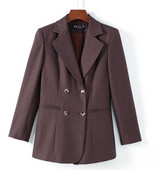 Înaltă calitate Toamnă Iarnă Formal Doamnelor Blazer Femei Costume de afaceri cu seturi Îmbrăcăminte de lucru Uniforma de birou Dimensiunea 4XL Pantaloni Jachetă