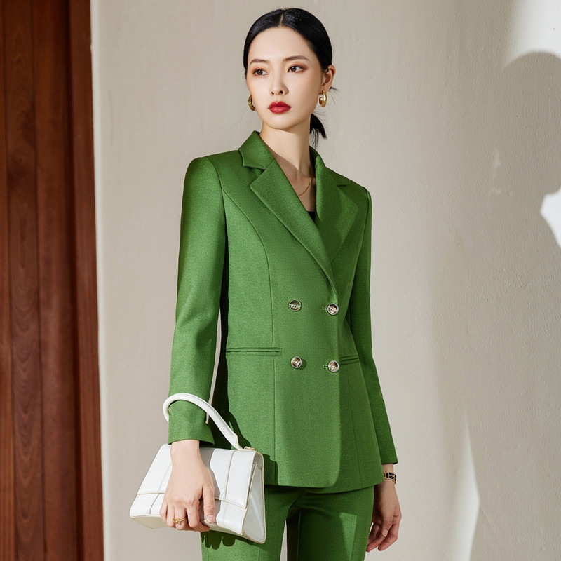 Înaltă calitate Toamnă Iarnă Formal Doamnelor Blazer Femei Costume de afaceri cu seturi Îmbrăcăminte de lucru Uniforma de birou Dimensiunea 4XL Pantaloni Jachetă