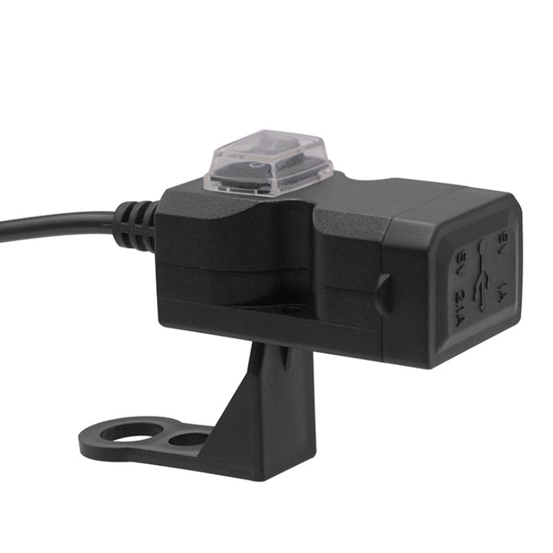 Încărcător USB dublu pentru motocicletă Port ghidon 12V impermeabil 5V 1A 2.1A Adaptor priză de alimentare pentru telefon mobil