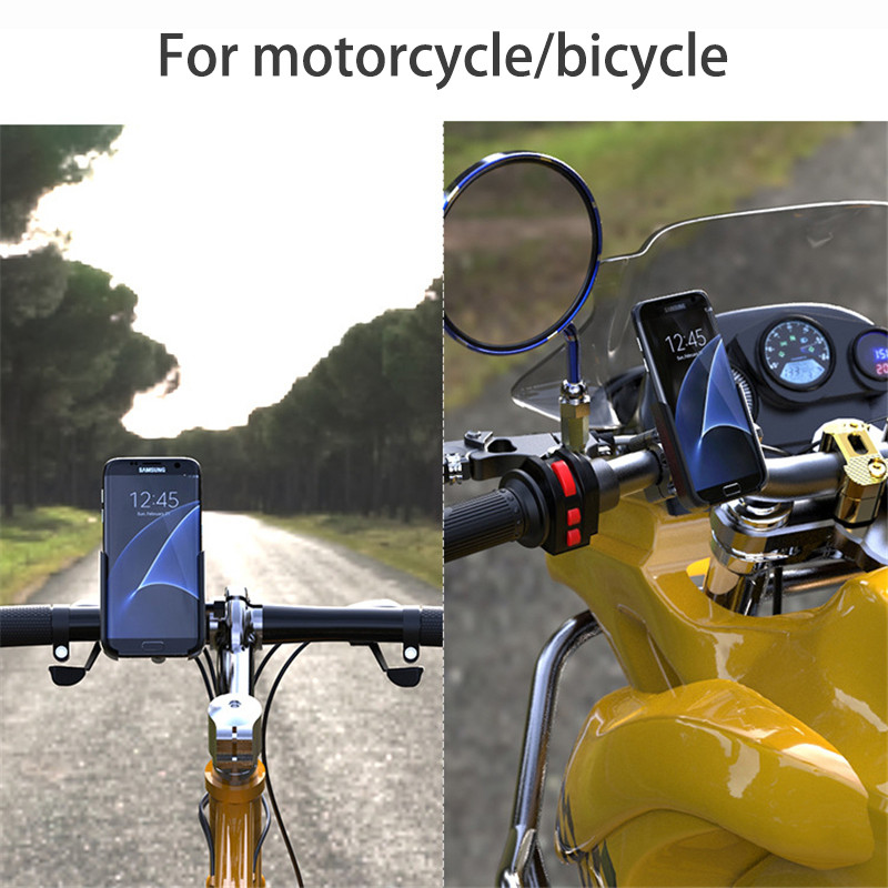 Suport pentru telefon pentru bicicletă pentru motocicletă din aliaj de aluminiu pentru smartphone-uri de 4-7 inchi, GPS, 20-30 mm, pentru ghidon, accesorii pentru motociclete