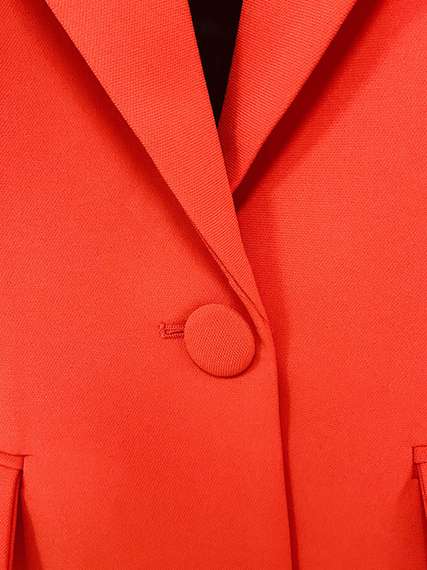 ZJYT Costume de toamnă de afaceri formale cu un singur buton Blazer și pantaloni 2 piese Ținute pentru femei Îmbrăcăminte de lucru pentru birou Set jachetă+pantaloni evazați