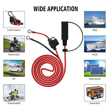 SAE Υποδοχή Καλώδιο Wi/Fuse Αδιάβροχο καλώδιο ακροδεκτών OT 1,4m Συνδέσεις Καλώδιο επέκτασης Καλώδιο Μοτοσικλέτες Φορτιστής μπαταρίας