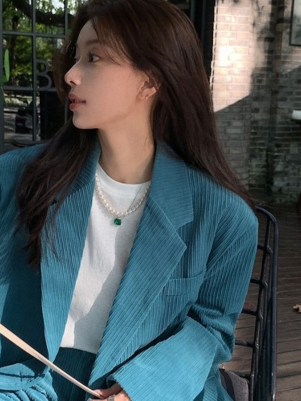 Insozkdg Costume de femeie vintage de primăvară Costum de velur largi în stil Hong Kong Costum casual de damă Pantaloni Seturi de 2 piese Haine pentru femei