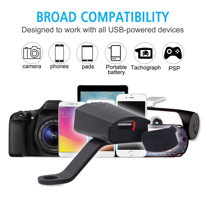 Încărcător USB pentru motociclete, 1 porturi, Adaptor de alimentare USB 8-32V, încărcare universală pentru telefon Accesorii pentru motociclete