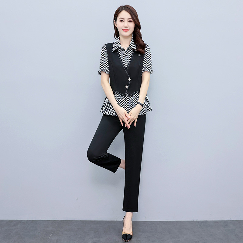 2022, la modă, talie și subțire, costume false din două piese, stil celebritate, pantaloni creion, îmbrăcăminte pentru femei, set de 2 piese