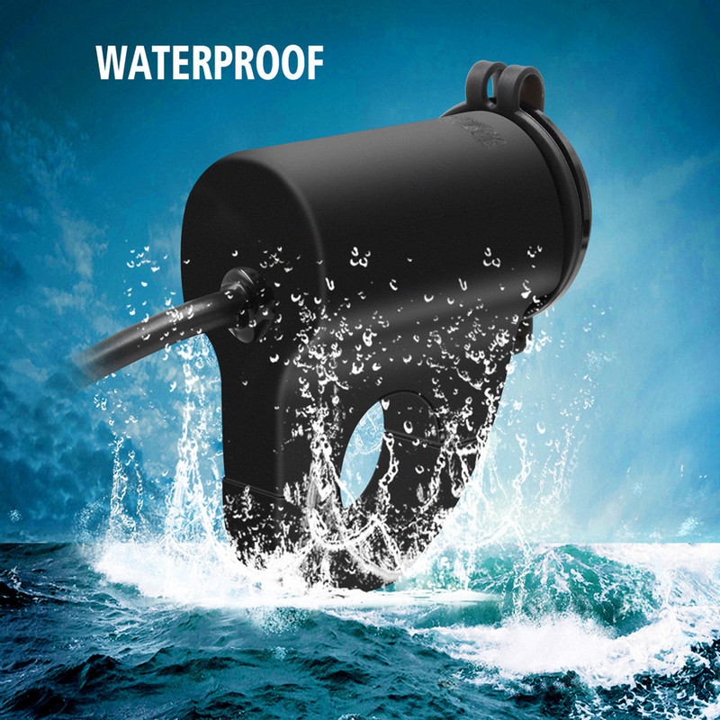 MoFlyeer Încărcător USB pentru motociclete Adaptor rezistent la apă pentru telefon mobil din aliaj de aluminiu 2.4A Afișaj digital Încărcător rapid pentru mașină cu comutator