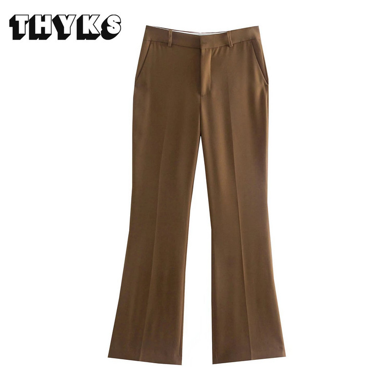 Blazer la modă pentru doamnă, cu două piepturi, retro, cu mânecă lungă, cu buzunar cu clapetă, pantaloni de damă, costum de birou, ocazional, largi, pentru dama, Traje Mujer