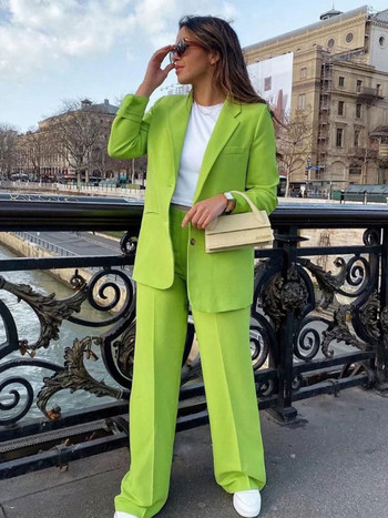 2022 Summer Solid Elegant for Women Blazer Casual Jacket Γυναικείο κορεάτικο κοστούμι παλτό Office Lady Simple Blazers Γυναικεία Ρούχα