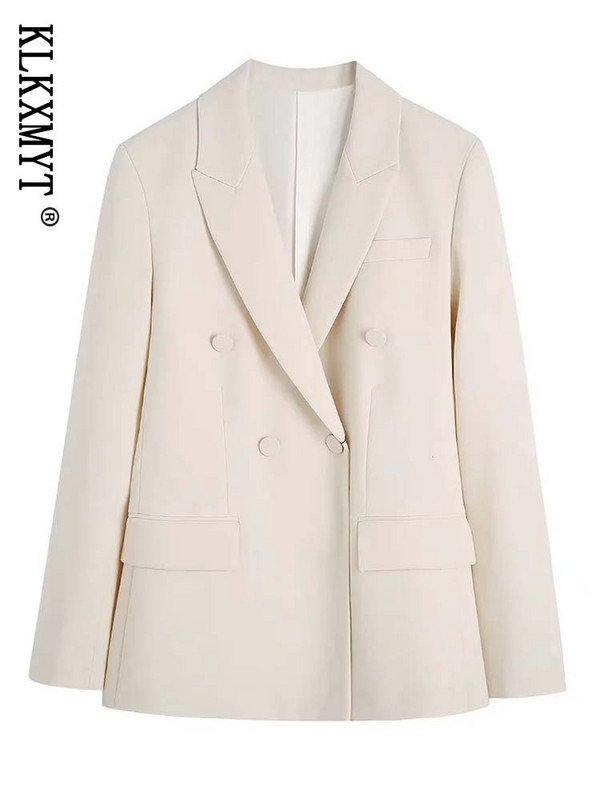 Traf Costum Femei 2023 Fashion Casual Blazer Jachetă și Pantaloni Costume Pantaloni Set Femei 2 Piese Chic Femei Seturi