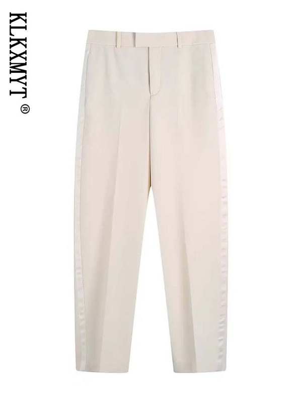 Traf Costum Femei 2023 Fashion Casual Blazer Jachetă și Pantaloni Costume Pantaloni Set Femei 2 Piese Chic Femei Seturi