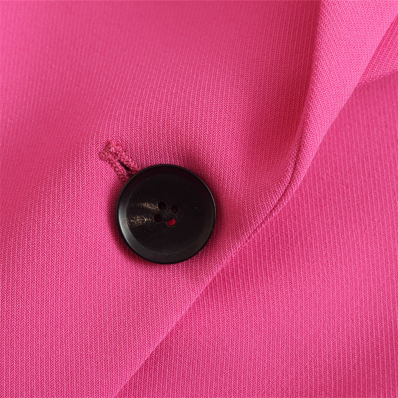 KEYANKETIAN ZA Jachetă de damă, primăvară 2022, la modă nouă, cu butoane, cu tăiere subțire, Blazer casual, retro, cu mânecă lungă, haină de damă șic