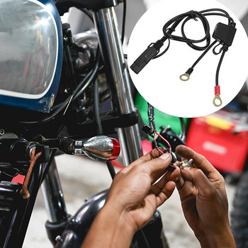 Клема за зарядно устройство за батерии на мотоциклети към SAE удължителен кабел Кабел за бързо изключване Изходен конектор за батерията на мотоциклет 12V-24V