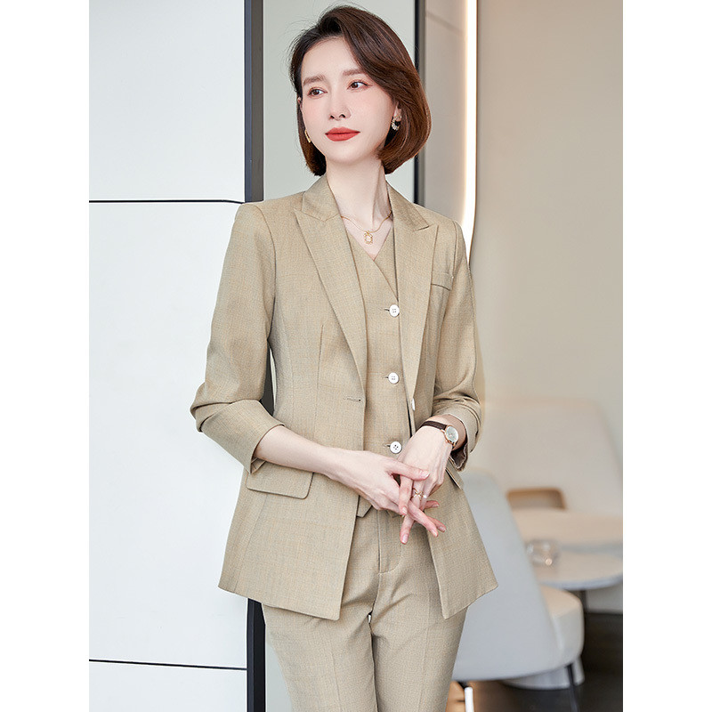 Țesătură de înaltă calitate, stiluri OL, blazere, costume, femei, birou, doamne, îmbrăcăminte de lucru, interviu profesional în carieră, pantaloni, set de pantaloni