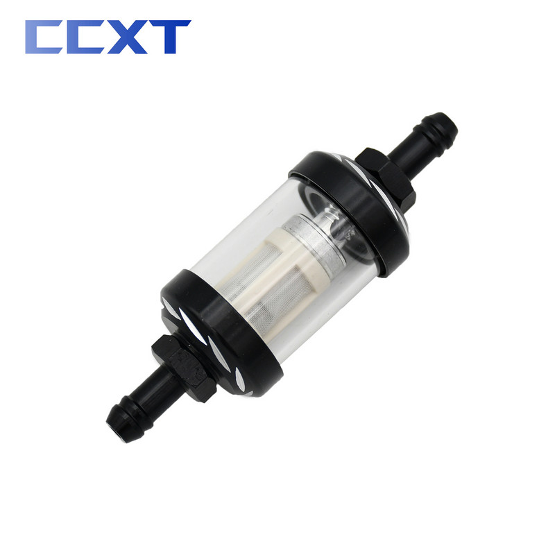 Filtru de ulei din sticlă CNC de 8 mm, combustibil, benzină, pentru ATV Kawasaki KTM Honda Yamaha YZ250F YZ450F WR250R WR450R WR250F WR450F Piese