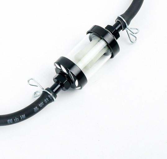 Motocicletă Gaz Combustibil Benzină Filtru Ulei Accesorii Moto pentru KTM Dirt Pit Bike Motocros Filtru de combustibil din sticlă din aliaj de aluminiu