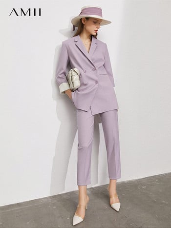 Amii Minimalism Office Lady Blazers Πωλούνται χωριστά Γυναικείο Σακάκι Παντελόνι Ψηλόμεσο Γυναικείο Κοστούμι Παντελόνι Γυναικείο Παλτό 12260075