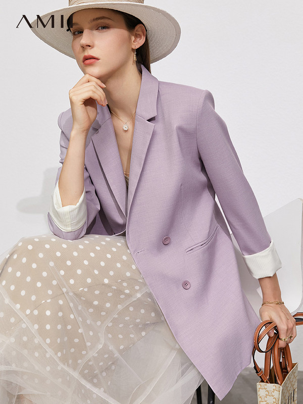 Amii Minimalism Office Lady Blazers Se vand separat Jacheta de dama Manta Pantaloni cu talie inalta Pantaloni de costum de dama Manta de dama 12260075