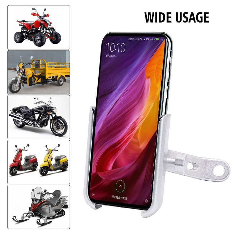 Suport pentru telefon mobil pentru motociclete Oglinda retrovizoare Din aliaj de aluminiu Suport rotativ de navigare pentru motocicleta Echipament de calarie