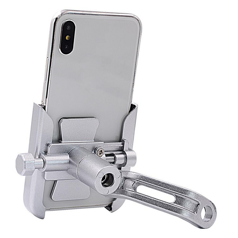 Suport pentru telefon mobil pentru motociclete Oglinda retrovizoare Din aliaj de aluminiu Suport rotativ de navigare pentru motocicleta Echipament de calarie