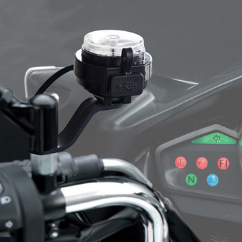 2 комплекта Compass Durable Motorcycle Charging Socket USB Adapter Accessories