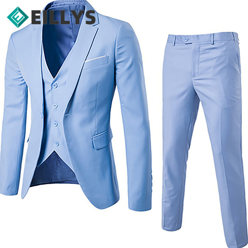 Muška uska formalna odijela od 3 komada Muško odijelo za maturalnu vjenčanje Smoking Fit Muška poslovna radna odijela Prekrasni kompleti mladoženjine jakne+hlače+prsluk