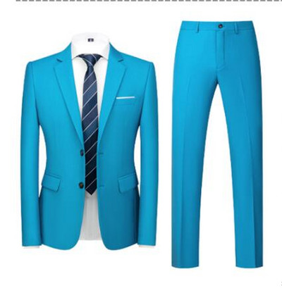 QJ CINGA Királykék férfi öltöny 3 részes (kabát+nadrág+mellény) Fehér Fekete Szürke Piros Terno Masculino Fashion Slim Costume Homme 6xl