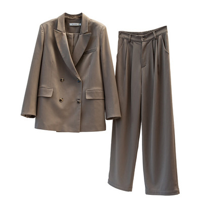 2022 Autumn Women Basic Blazer Office Ladies Casual Blazer nadrágkosztüm