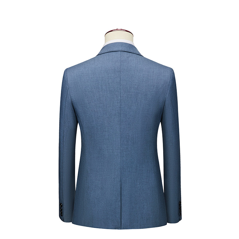 Costum formal de afaceri pentru nuntă, trei piese, pentru bărbați, rochie slim fit, haină și pantaloni, vestă, gri, albastru, costum masculin M-5XL 6XL