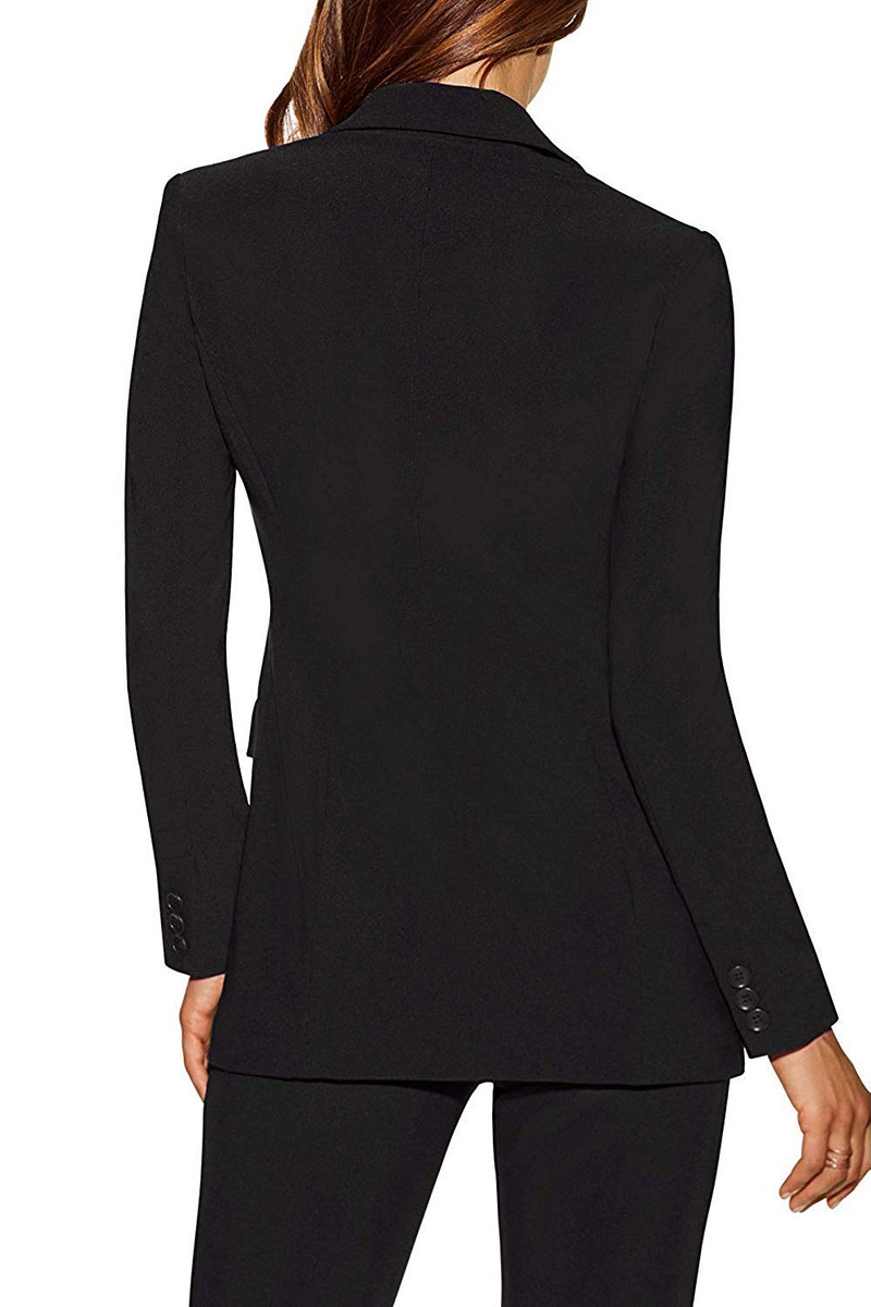 Costume de afaceri pentru femei Seturi de 2 piese Guler răsturnat Moda de toamnă pentru doamne Îmbrăcăminte de birou Costum pentru femei (blazer + pantalon)