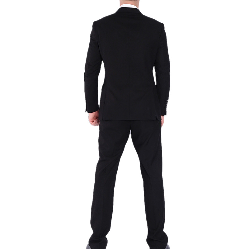 Bărbați Slim Fit Fashion Business Casual Blazere la două piept Jachetă Jachetă Pantaloni Nuntă Mire Petrecere Skinny 2 buc Costume S-5XL