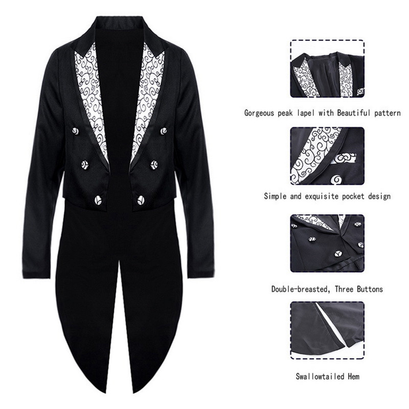 Set costume de smoking pentru bărbați noi, frac clasic, formal, smoking, 2 buc. seturi pentru bărbați, petrecere, nuntă, bal, îmbrăcăminte pentru bărbați (jachetă+pantaloni)