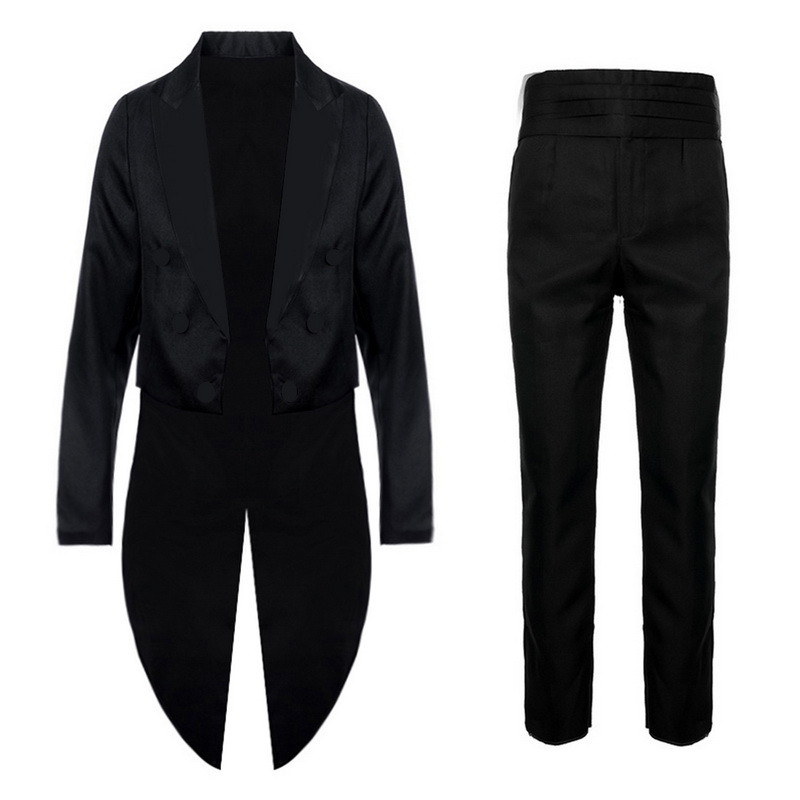 Set costume de smoking pentru bărbați noi, frac clasic, formal, smoking, 2 buc. seturi pentru bărbați, petrecere, nuntă, bal, îmbrăcăminte pentru bărbați (jachetă+pantaloni)