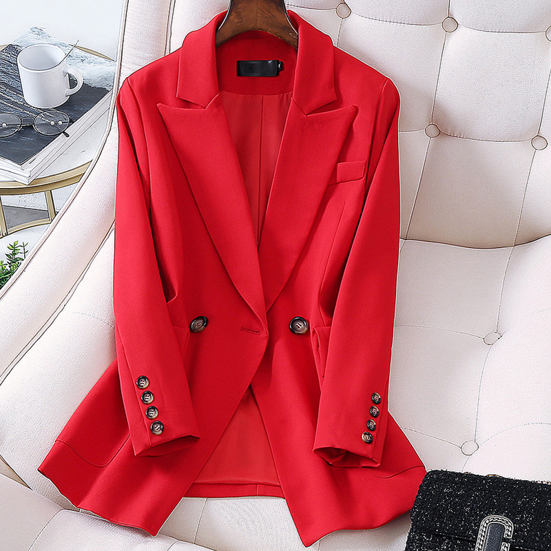 Primăvară Toamnă Blazere noi și pantaloni creion elastic cu talie înaltă Costume femei largi casual birou seturi de modă pentru femei