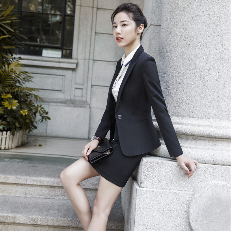 IZICFLY stil nou toamnă primăvară afaceri doamne uniforme costume pantaloni pentru femei seturi de blaze de birou 2 piese cu pantaloni