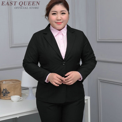 Pantaloni blazer supradimensionați se potrivesc femeilor de afaceri pentru femei plus uniforme mari pentru munca de birou KK2205 Y