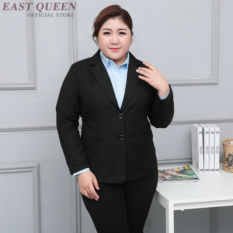 Pantaloni blazer supradimensionați se potrivesc femeilor de afaceri pentru femei plus uniforme mari pentru munca de birou KK2205 Y