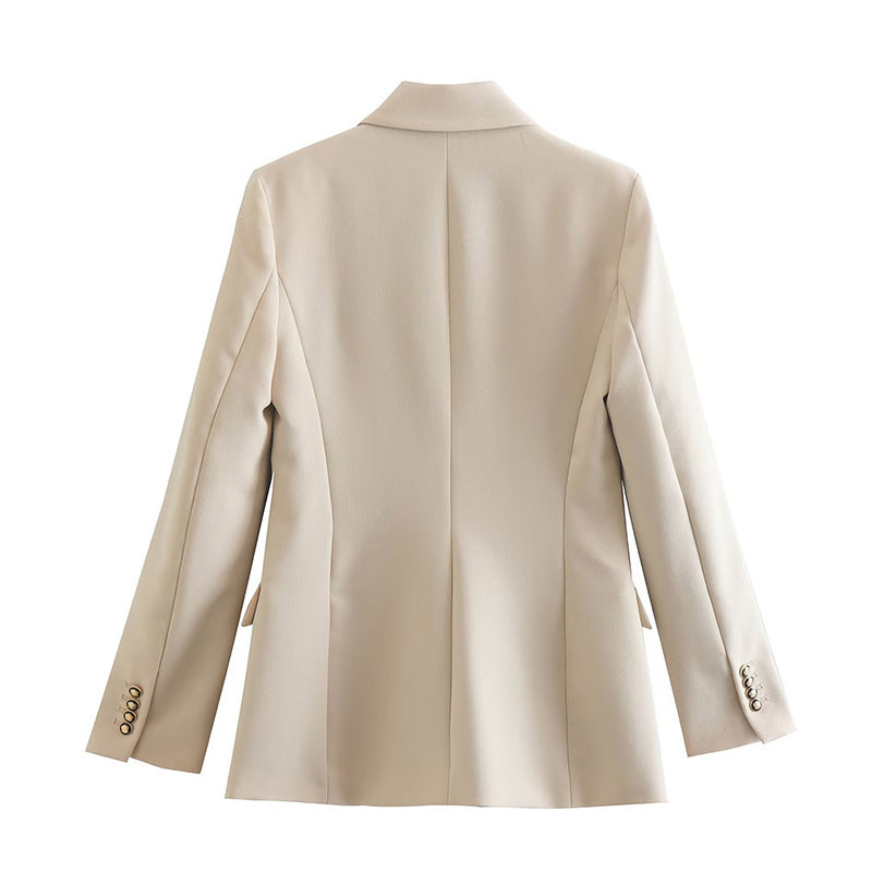 Solid Chic Office Lady Seturi de femei 2 piese Elegante femei cu un singur piept Maneca lunga Blazer subtire Costume Pantaloni drepti