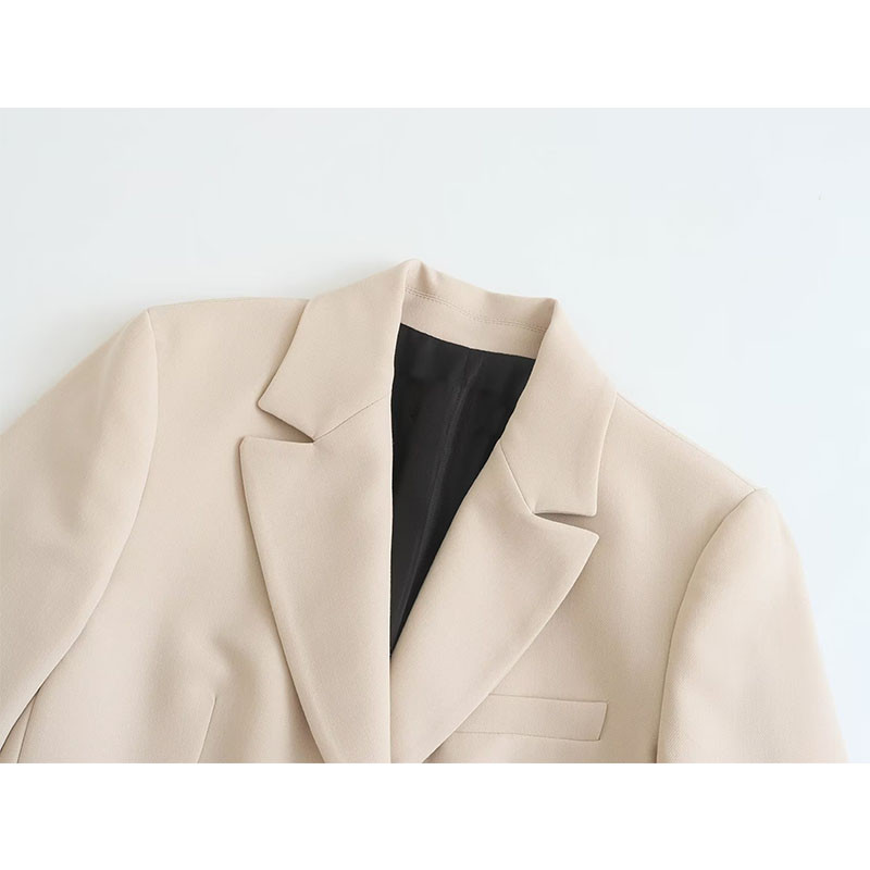 Solid Chic Office Lady Seturi de femei 2 piese Elegante femei cu un singur piept Maneca lunga Blazer subtire Costume Pantaloni drepti