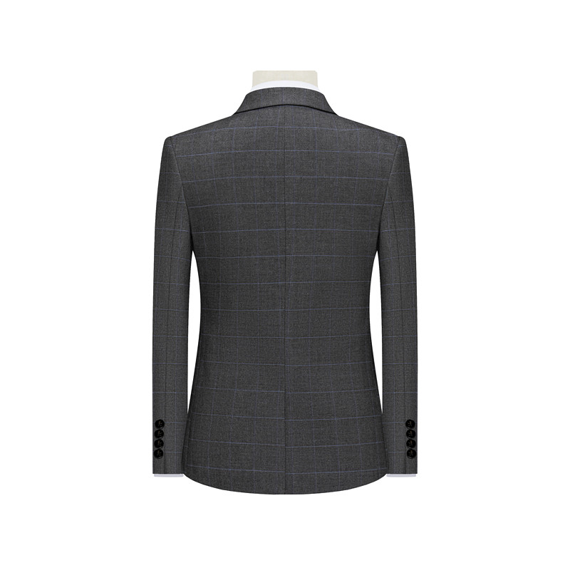 Nuntă de afaceri Formal carouri din trei piese bărbați rochie cu decolteu în V haină și pantaloni vestă la modă subțire Terno Masculino