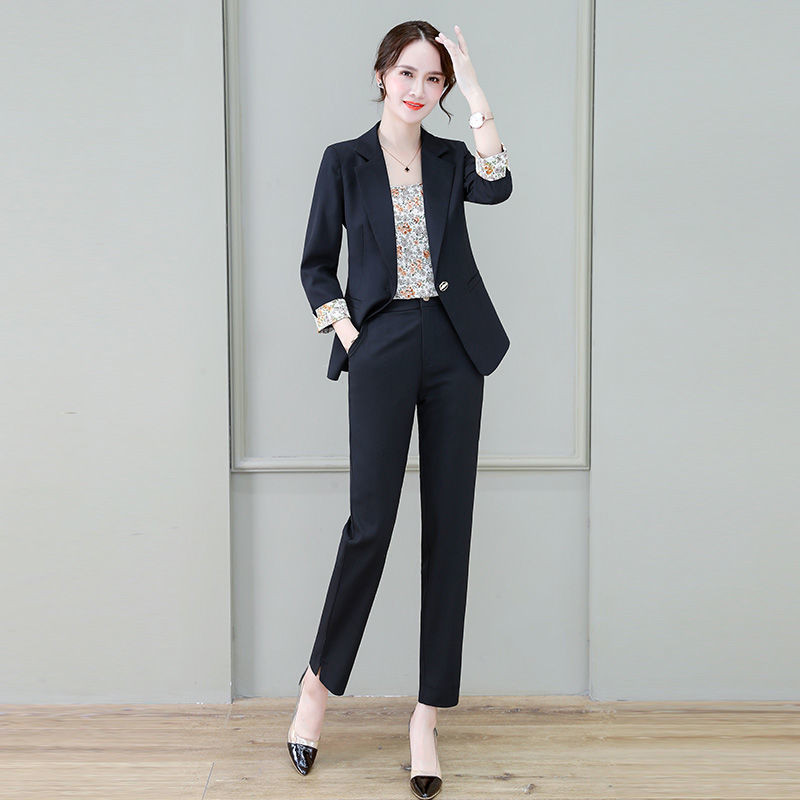 Seturi asortate pantaloni femei 2 piese ținută 2022 vara set elegant de două piese la modă pentru femei transport gratuit pantaloni costum blazer